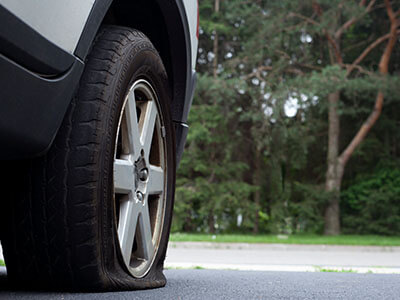 flat tyre