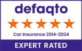 Defaqto 5 Stars Car Insurance 2014 to 2024 EXPERT RATED