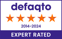 Defaqto 5 Stars 2014 to 2024 EXPERT RATED