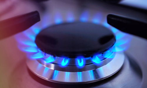 Gas hob flame