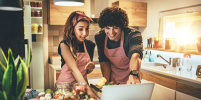 Cooking a meal together