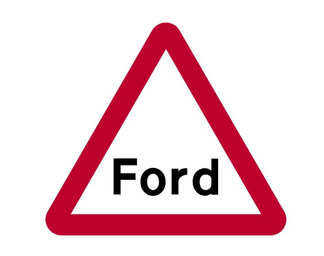 Ford road sign