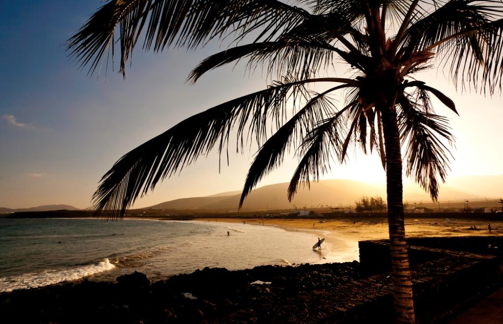 Lanzarote beach scene