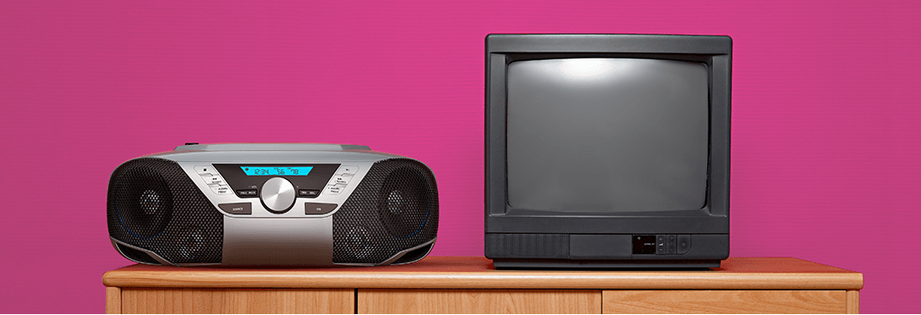 CD player and tv