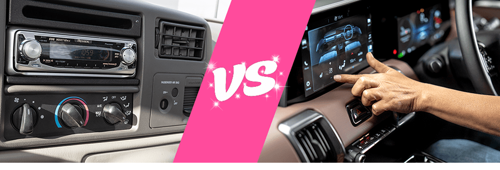 2005 vs 2026 car dash 